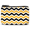 Black and Gold Chevron Coin Purse