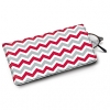 Red and Gray Chevron Eyeglass Case
