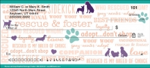 Rescue & Adopt  Personal Checks