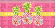 Pineapples Fabric Checkbook Cover