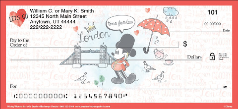 Click on Mickey Mouse - Lets Go Personal Checks For More Details