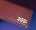 Click on Personalized Burgundy Leather Partner Cover For More Details