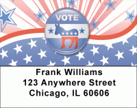 Click on Democrat Stars and Stripes Address Labels For More Details