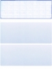 Blue Safety Blank Stock for Computer Voucher Checks Top Style