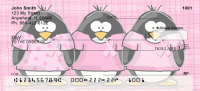 Jen Goode's Ribbon Penguins Personal Checks