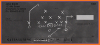 Click on Blue & Orange Football Team Checks For More Details