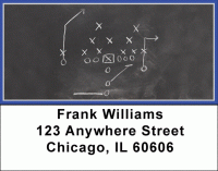Click on Blue & Silver Football Team Address Labels For More Details