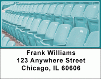 Click on Midnight Green & White Football Team Address Labels For More Details