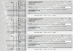 Brushed Metal Multi Purpose Designer Business Checks