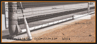 Click on Orange & Black Baseball Team Checks For More Details