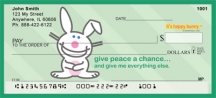 It's Happy Bunny Peace Checks