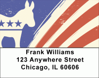 Click on Democrat Donkey Flag Address Labels For More Details