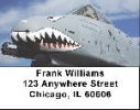 Air Force A-10 Warthog Address Labels - Warthog Labels