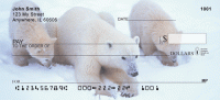 Precious Polar Bear Cubs  Personal Checks