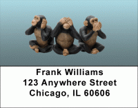 Wise Monkeys Address Labels