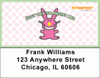 Click on It's Happy Bunny Girly Address Labels For More Details