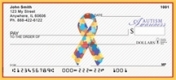 Autism Awareness Ribbon Checks