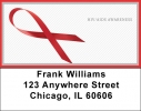 HIV/Aids Awareness Ribbon Address Labels