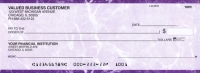 Purple Marble Business Pocket Checks