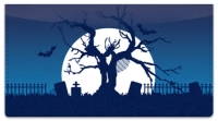 Click on Halloween Graveyard Checkbook Cover For More Details