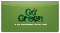 Click on Green Living Checkbook Cover For More Details