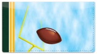 Green & Gold Football Fan Checkbook Cover Checks