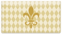 Gold Fleur de Lis Checkbook Cover