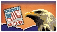 Click on Flag Stamp Checkbook Cover For More Details