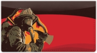 Click on Firefighter Hero Checkbook Cover For More Details