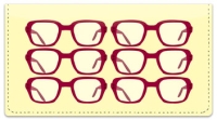 Eyeglass Checkbook Cover