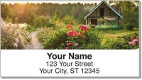 Click on Backyard Flower Garden Address Labels For More Details