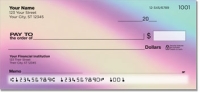 Hot Pink Curve Personal Checks