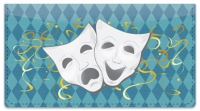 Click on Drama Mask Checkbook Cover For More Details