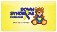 Click on Down Syndrome Awareness Checkbook Cover For More Details