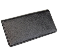 Black Leather Checkbook Cover & Organizer