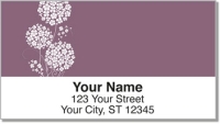 Swirl Flower Address Labels