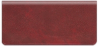 Deep Red Vinyl Checkbook Cover