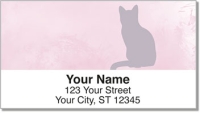 Click on Cat Silhouette Address Labels For More Details