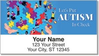 Autism Awareness Address Labels Personal Checks