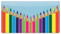 Colored Pencil Checkbook Cover