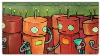 Click on Robot Party Checkbook Cover For More Details