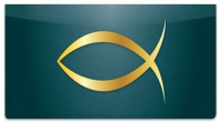Click on Christian Symbol Checkbook Cover For More Details
