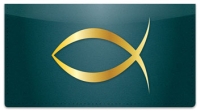 Christian Symbol Checkbook Cover