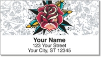Click on Flower Tattoo Address Labels For More Details