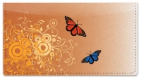 Click on Butterfly Scroll Checkbook Cover For More Details