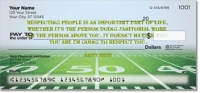 Football Quote Personal Checks