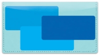 Blue Rectangle Checkbook Cover