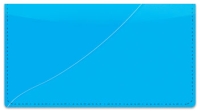 Blue Curve Checkbook Cover