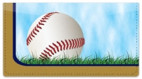 Blue & Gold Baseball Fan Checkbook Cover