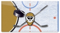 Click on Black & Gold Hockey Checkbook Cover For More Details